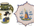 HENRIOT Quimper - Assiette forme étoilée