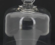 Cloche ancienne en verre avec prise face