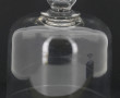 Cloche ancienne en verre avec prise face