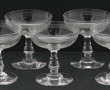 5 coupes à champagne anciennes en crista