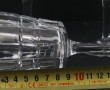 8 verres en cristal, H 15,5 cm, années 7