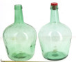 2 bonbonnes en verre, H 31 cm