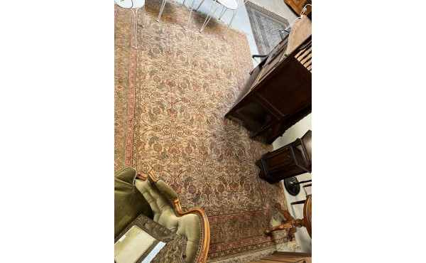Tapis en laine points noués dans les ton