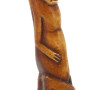 Statuette fétiche en os teinté et cauris