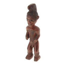 STATUETTE KUYU - Bois patiné. H 32 cm. O