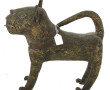 Statue de léopard en bronze, travail pro