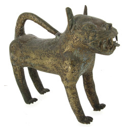 Statue de léopard en bronze, travail pro