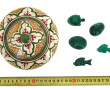 Boîte en faïence polychrome, travail mar