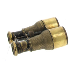 Paire de jumelles anciennes en laiton, f