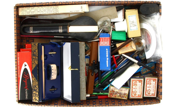 Lot de fournitures de bureau vintage : s