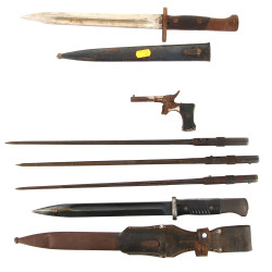 Ensemble de 5 baïonnettes dont Mauser 9