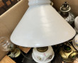 Lot comprenant une suspension à opaline 
