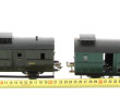 3 gros wagons en tôle écart O dont un tr