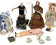 Lot de 3 poupées anciennes têtes porcela