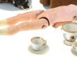 Lot de 3 poupées anciennes têtes porcela