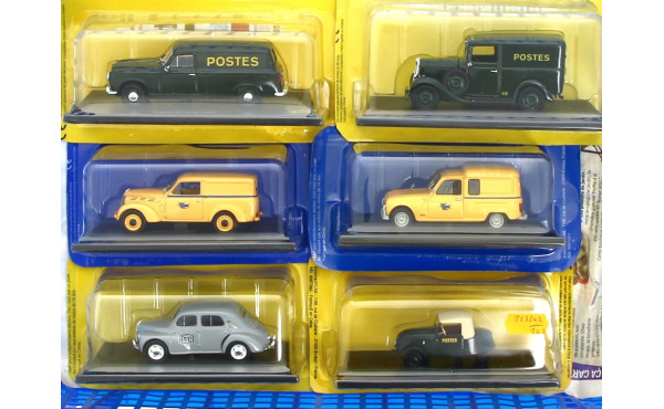 LA POSTE - 6 voitures 1:43 sous blister