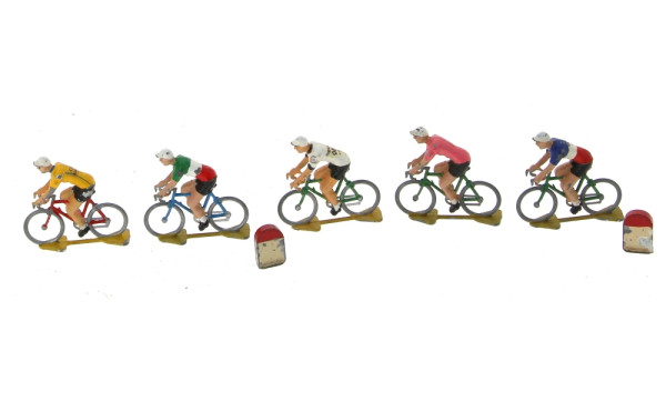 Lot de 5 cyclistes du Tour de France en 