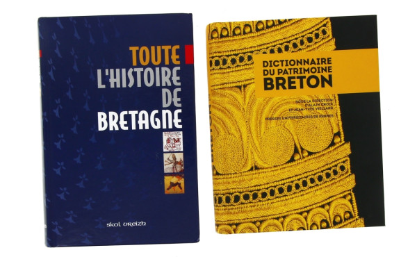 BRETAGNE - Lot de 2 ouvrages : "Dictionn