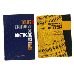 BRETAGNE - Lot de 2 ouvrages : "Dictionn