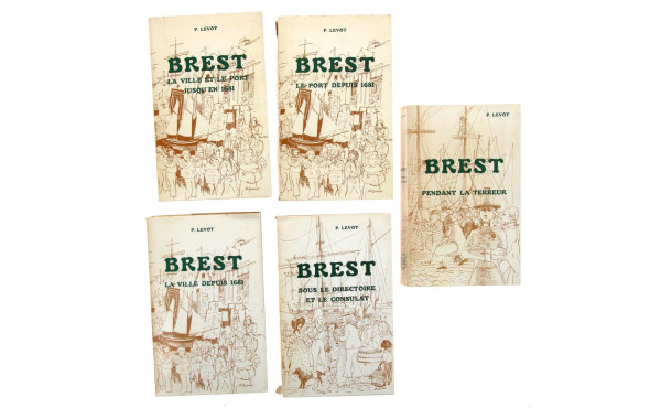 BREST - P.LEVOT 5 volumes brochés : "Bre