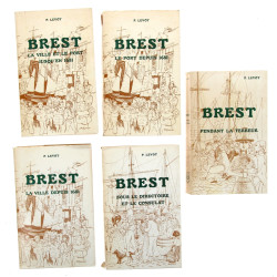 BREST - P.LEVOT 5 volumes brochés : "Bre