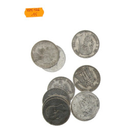 Lot de 10 p écus XIXème (France dont Nap