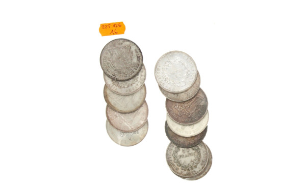 Lot de 13 p de 50 F années 70