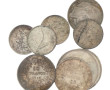 France, lot de pièces en argent : 2 pièc