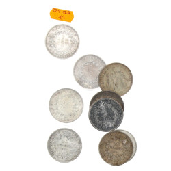 Lot de 9 p de 10 F années 70