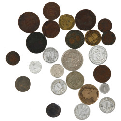 Vrac de monnaie France en métal XVIIIè, 