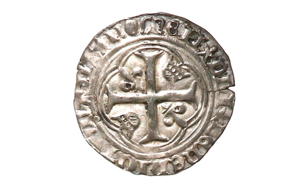 LOUIS XI - Blanc à la couronne en argent