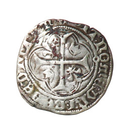 CHARLES VII (1422-1461) - Blanc à la cou