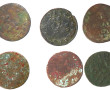 Lot de 6 monnaies de cuivre XVIIe liard