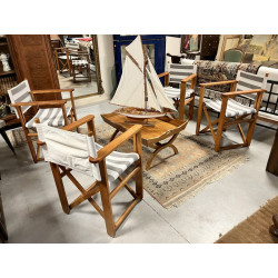 Ensemble de 4 fauteuils pliants style ma