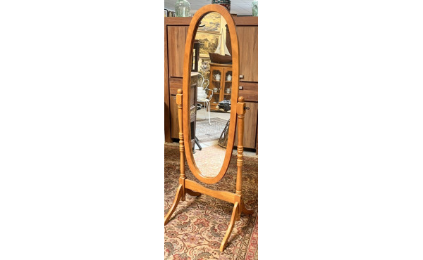 Psychée en bois fruitier H. 152 cm