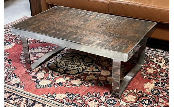 Travail des années 70 - Table basse de 