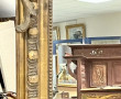 Miroir en bois et stuc doré H. 152 x 94 
