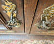 Buffet Art Nouveau en chataigner décoré 