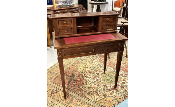 Petit bureau à gradin en acajou style bo