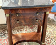 Console de style Empire en acajou et pla