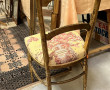 Chaise de style Louis XVI en bois doré