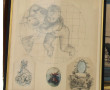 Ecole XIXème - Lot de 5 encadrements : u