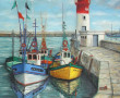 Gabriel CARADEC (1920-2004) "Phare du Gu