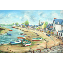 Gabriel CARADEC (1920-2004) "L'ïle-Tudy"