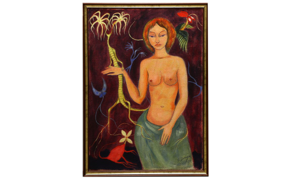 Fernand DARAGON (1929-?) "Tahitienne aux