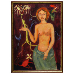 Fernand DARAGON (1929-?) "Tahitienne aux