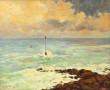 Robert Le RHUN (1936-2006) "Roches, Poin