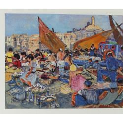 Mathurin MEHEUT (1882-1958) “Marseille, 