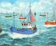 Gabriel CARADEC (1920-2004) "Retour de p