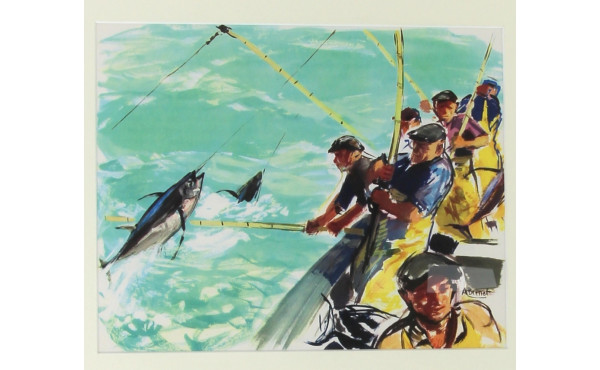 Albert BRENET (1903-2005) “La pêche du t
